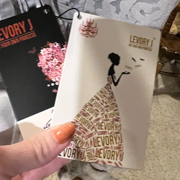 NWT Levory J formal dress with lace up back - Picture 5 of 9